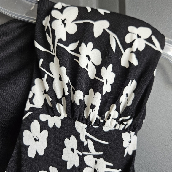 London Times Womens Sleeveless Floral Dress Sz 4 - Picture 3 of 9